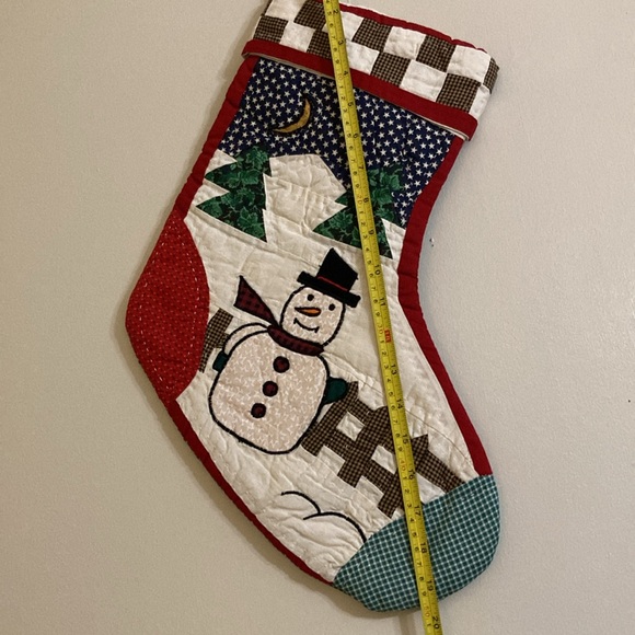 Quilted Snowman Stocking - Picture 13 of 13